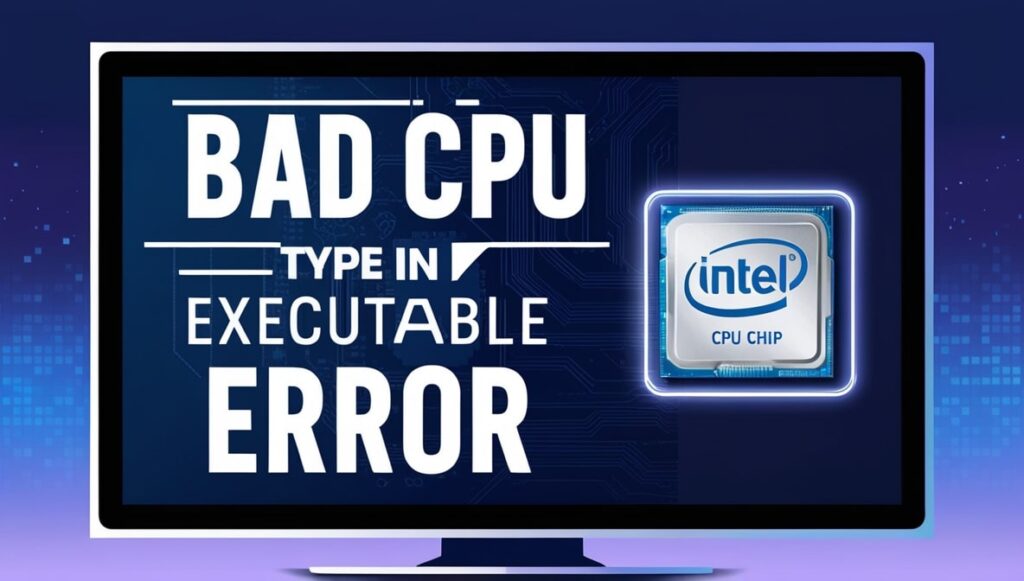 Bad CPU Type in Executable Error. How do you fix on Intel CPU