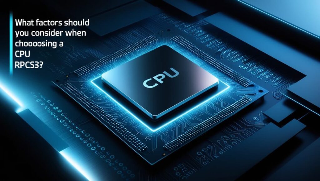 What Factors Should You Consider When Choosing a CPU for RPCS3?