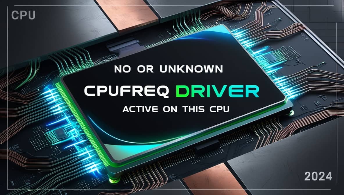 No or Unknown Cpufreq Driver Is Active on This CPU: