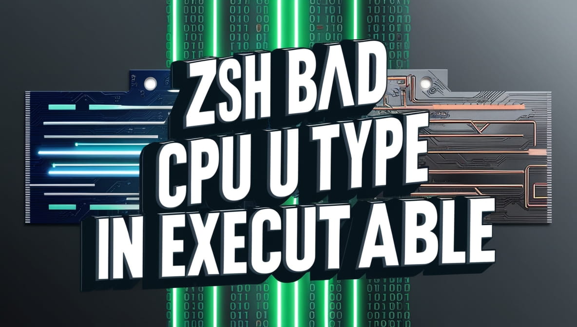 Zsh Bad Cpu Type In Executable – Fix bad CPU type error!