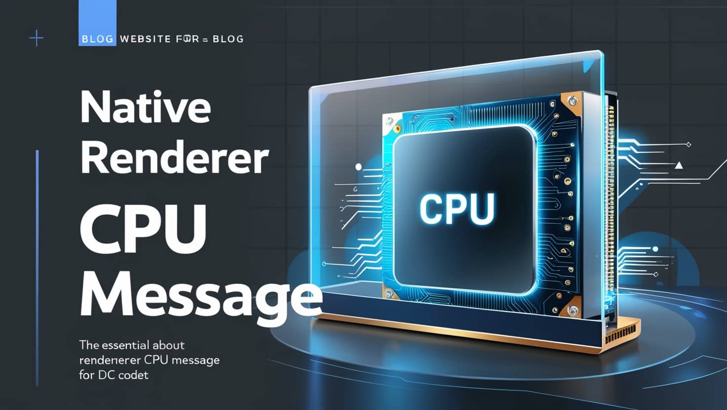 Native Renderer Cpu Message – Simple Tips to Fix the Native Renderer CPU Message Fast!